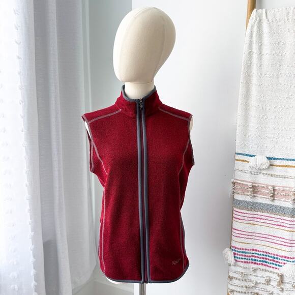 Kuhl Red Fleece Full Zip Sweater Vest Women’s Size Small - Picture 1 of 10
